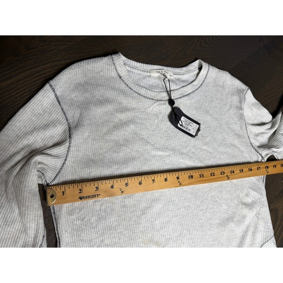 NWT Rag Bone Earl Grey Rib Mini Dress Long Sleeve Crew Neck Casual XS - Picture 4 of 5